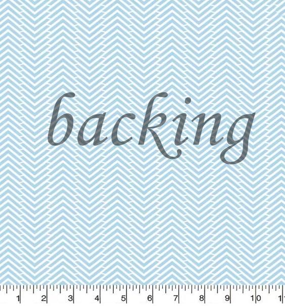 Pre Cut Rag Quilt KIT - Zoo animals in light blue, green and brown, all 3 layers!