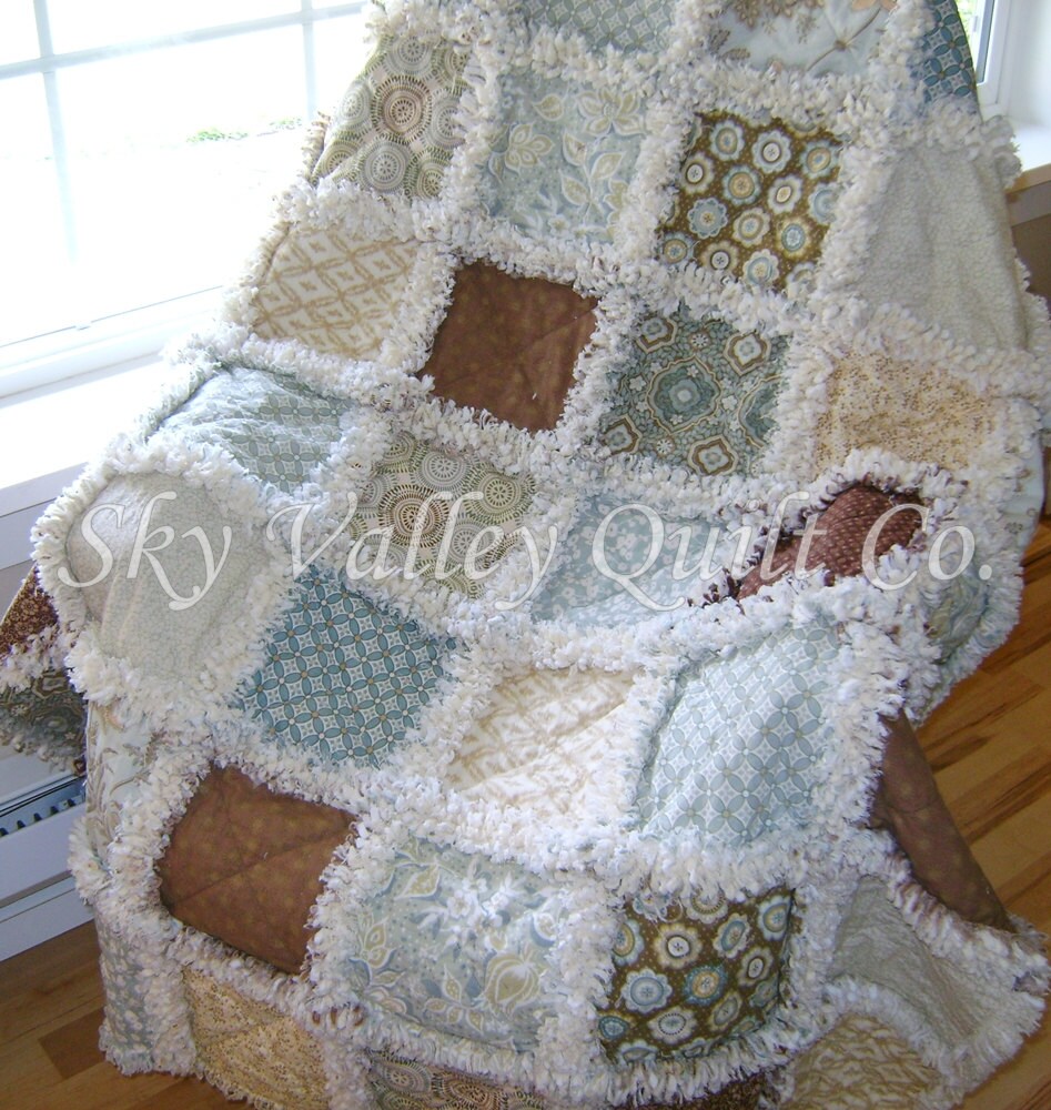 Rag Quilt DIY directions, tutorial ~PDF layer cake pattern