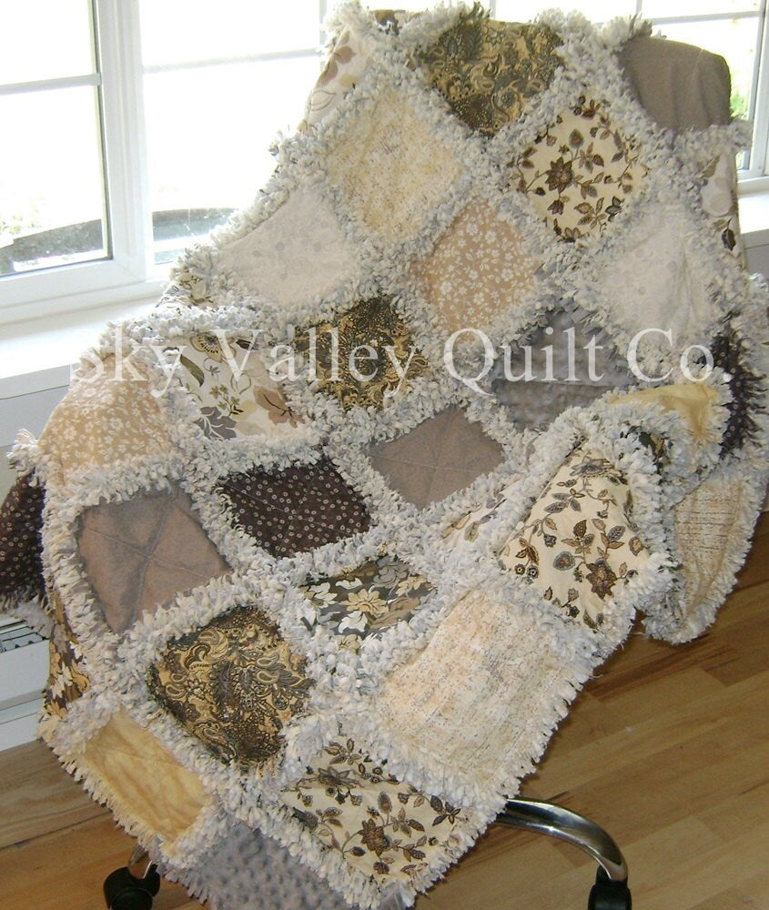 Rag Quilt DIY directions, tutorial ~PDF layer cake pattern