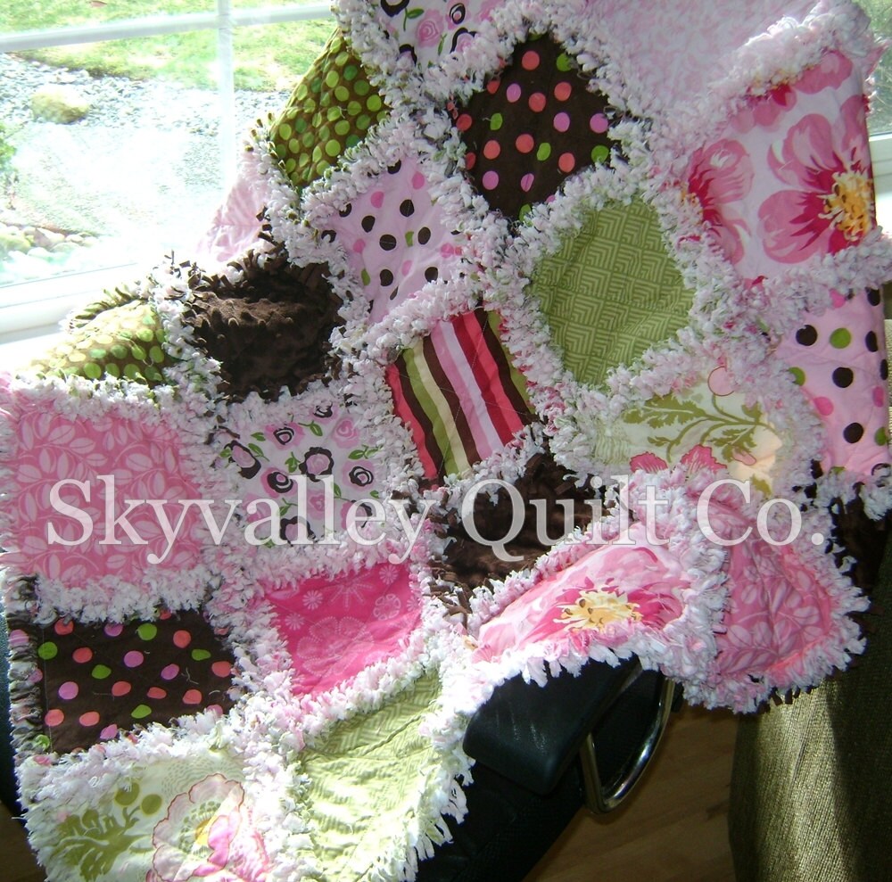 Rag Quilt DIY directions, tutorial ~PDF layer cake pattern