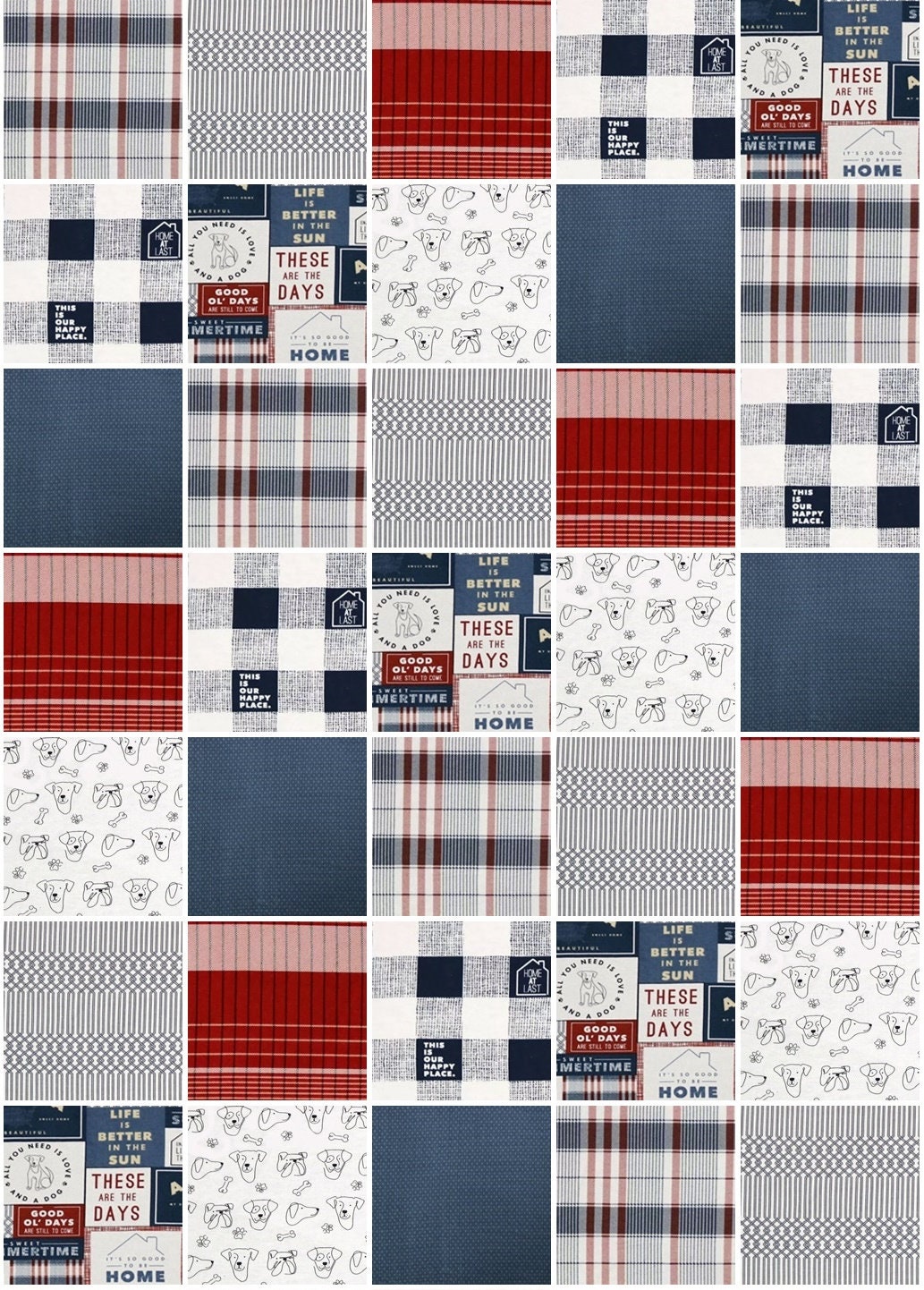 Pre CUT Rag Quilt KIT ~ Summer USA, patriotic, 4th of July red white and blue