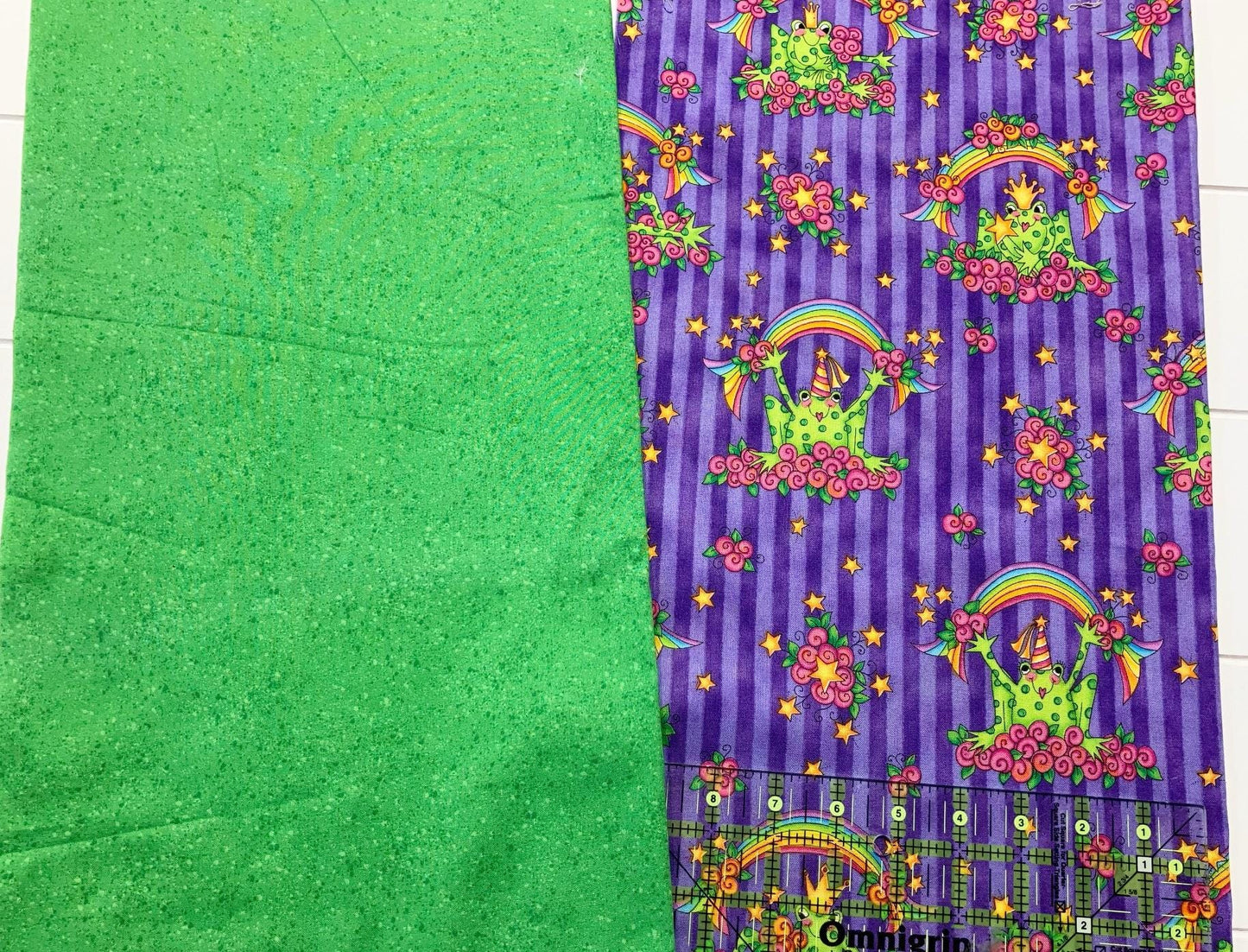 Here comes the Frog Fat Quarter Bundle/Curated Collection/Hand Selected/8 Prints/100% Cotton/Quilting