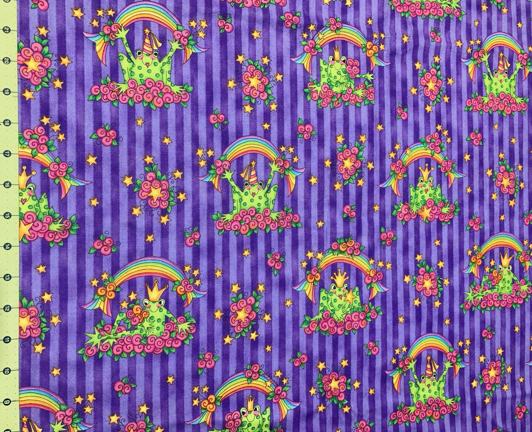 Frog princess 100% cotton fabric