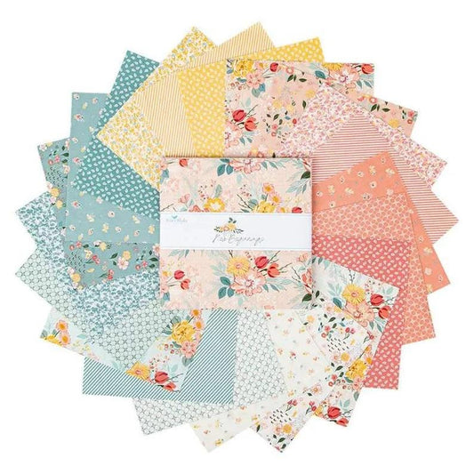 New beginnings Riley Blake layer cake upgrade FULL Rag quilt kit