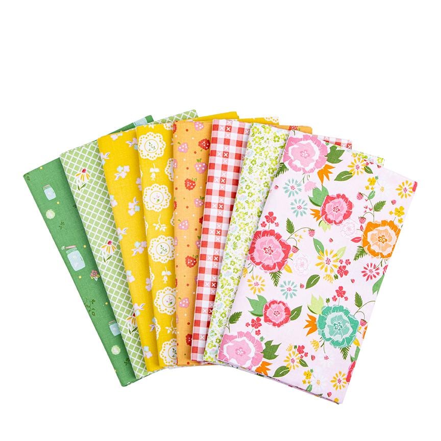 Summer Skies and Fireflies ~ Riley Blake layer cake upgrade FULL Rag quilt kit