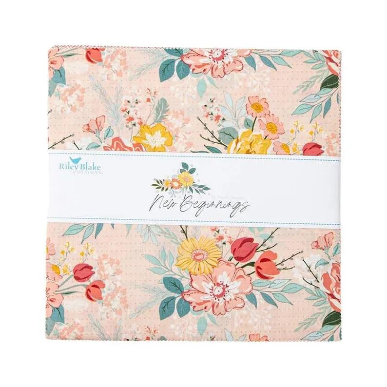 New Beginnings 10 inch squares Layer Cake by Sandy Gervais for Riley Blake Designs