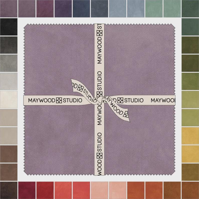 Maywood Studio Colorwash Woolies 10 inch squares Layer Cake Stacker ~ Flannel