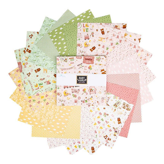 Baby Girl 10 inch squares Layer Cake Stacker by Lori Whitlock for Riley Blake Designs