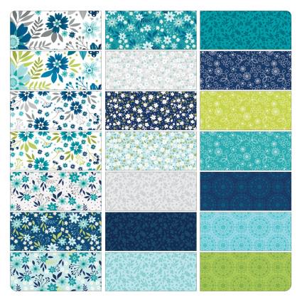 5" charm square pack~ Benartex Among the wildflowers
